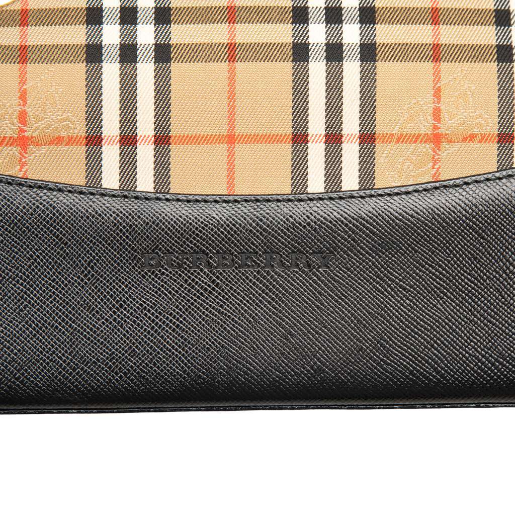 Burberry Haymarket Check Canvas Tote Beige Canvas Good condition - Box View