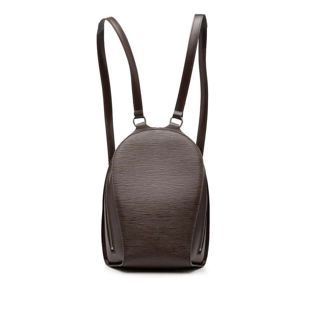 Louis Vuitton Epi Mabillon Brown Leather Very good - Front View