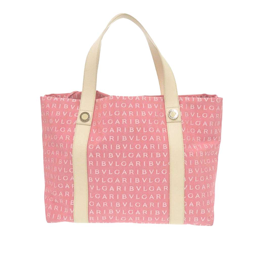 Bvlgari Logomania Canvas Tote