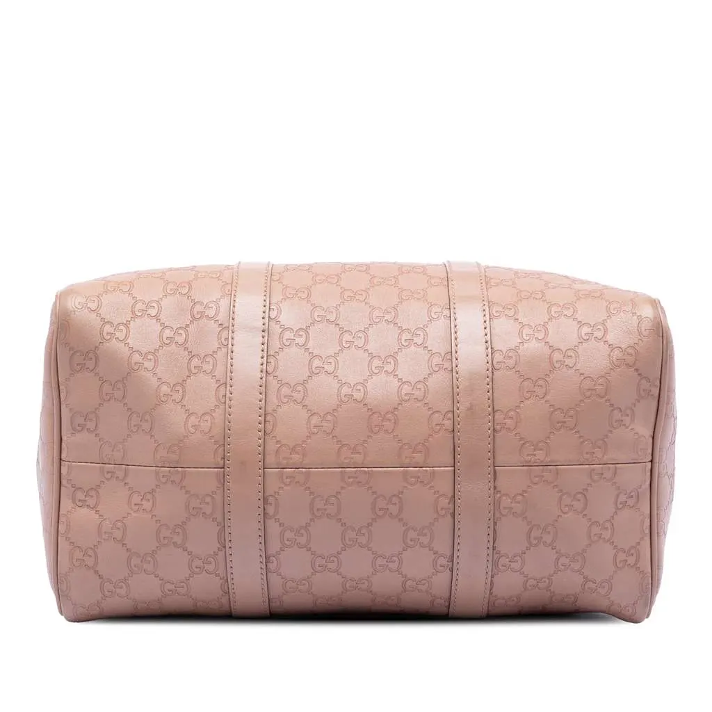 Gucci Medium Guccissima Joy Boston Bag Brown Leather Very good - Inside View