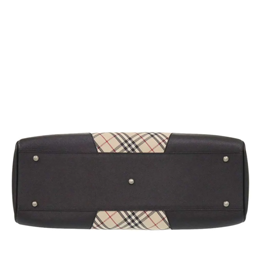 Burberry Nova Check Canvas Tote Beige Canvas Very good - Inside View