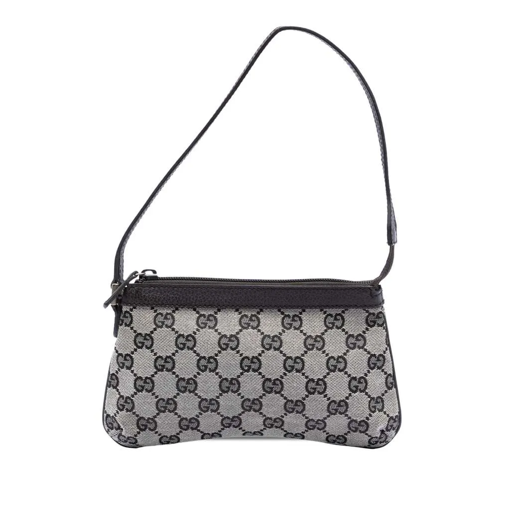 Gucci GG Canvas Bumble Bee Charm Pochette Beige Very good - Front View