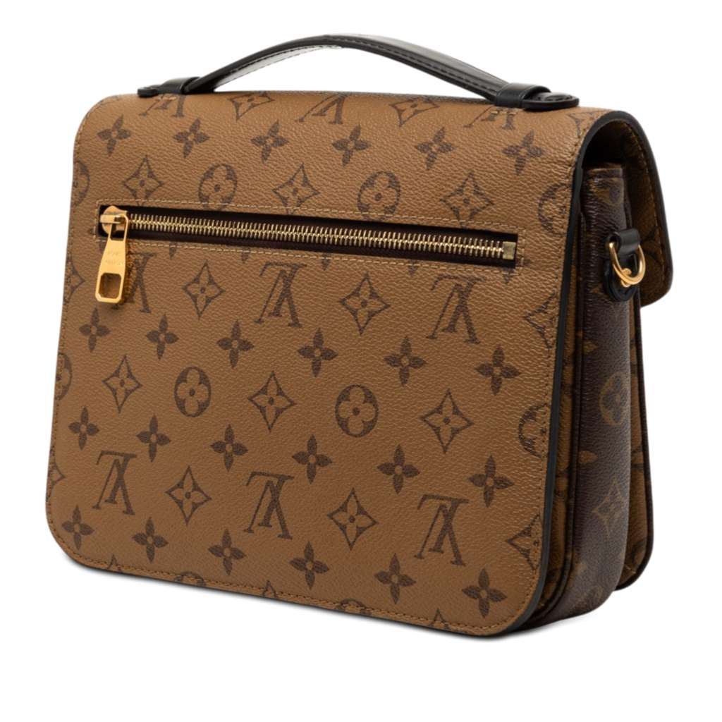 Louis Vuitton Monogram Reverse Pochette Metis Brown Good condition - Back View