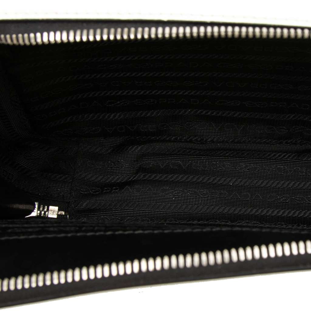 Prada Medium Saffiano Brique Satchel White Leather Good condition - Model View