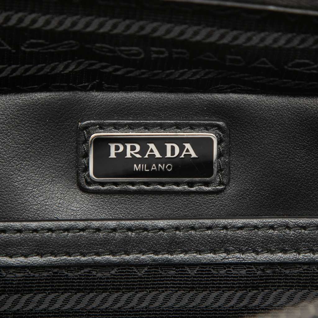 Prada Medium Saffiano Brique Satchel White Leather Good condition - Box View
