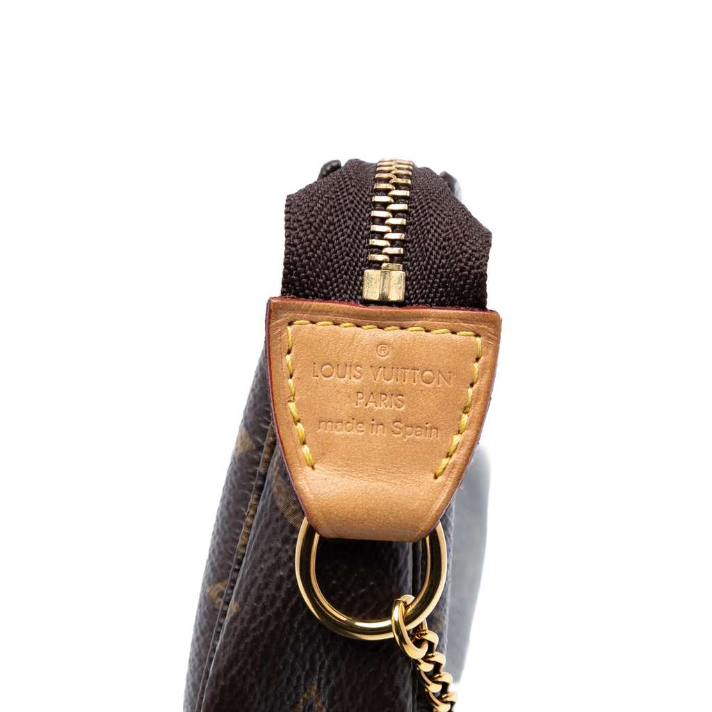 Louis Vuitton Monogram Mini Pochette Accessoires Brown Good condition - Box View