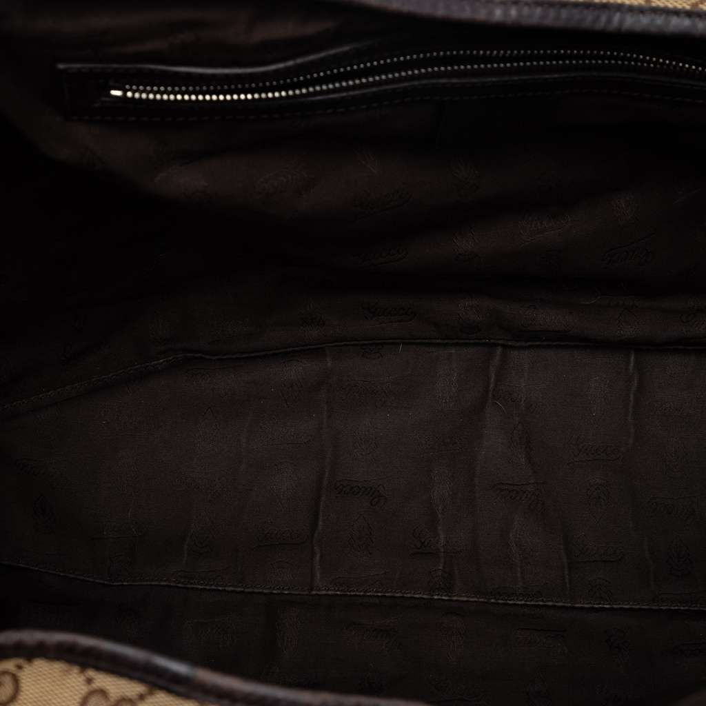 Gucci Large GG Canvas Twins Tote Beige Good condition - Model View