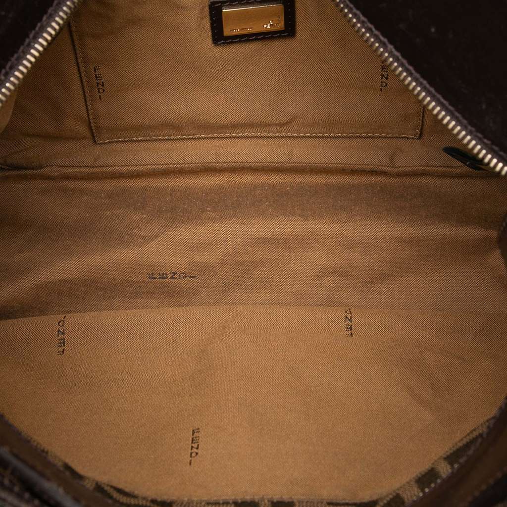 Fendi Zucca Canvas Chef Tote Brown Canvas Fair condition - Model View