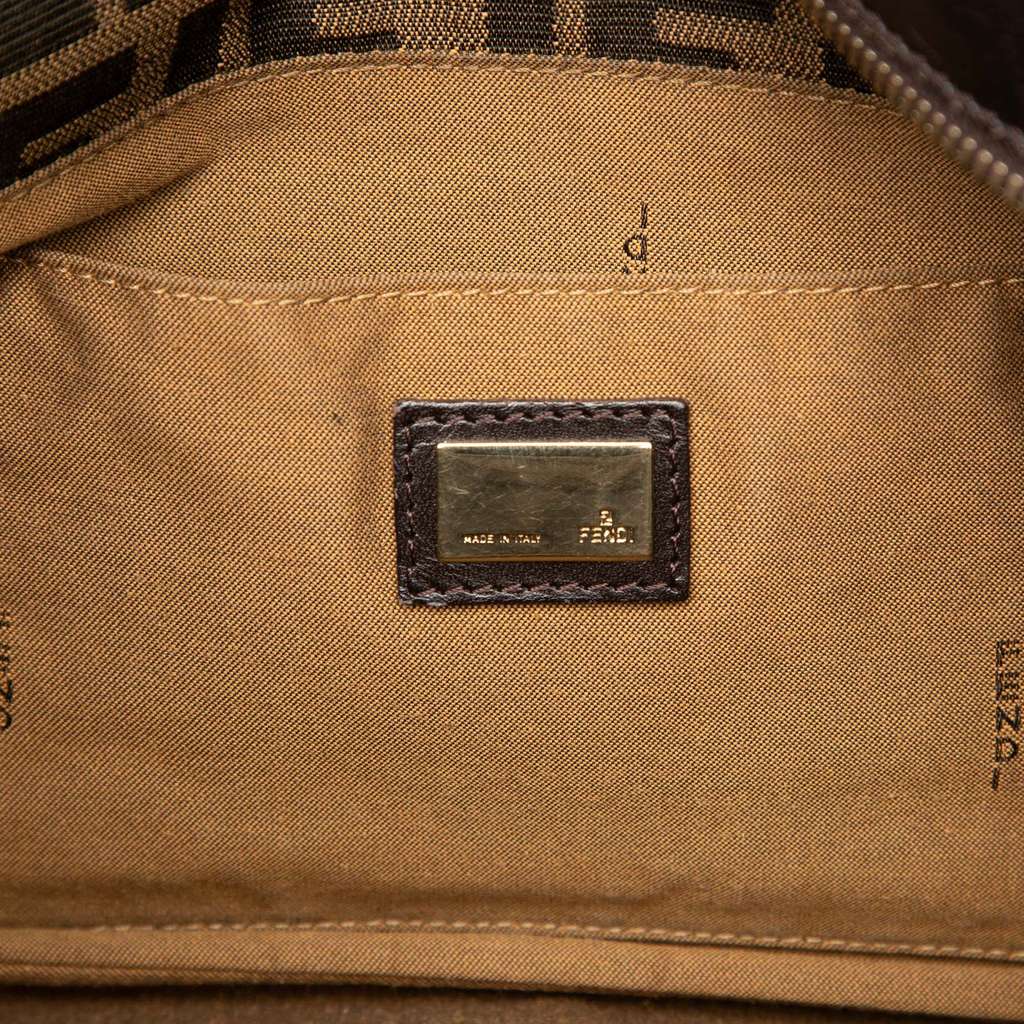 Fendi Zucca Canvas Chef Tote Brown Canvas Fair condition - Box View