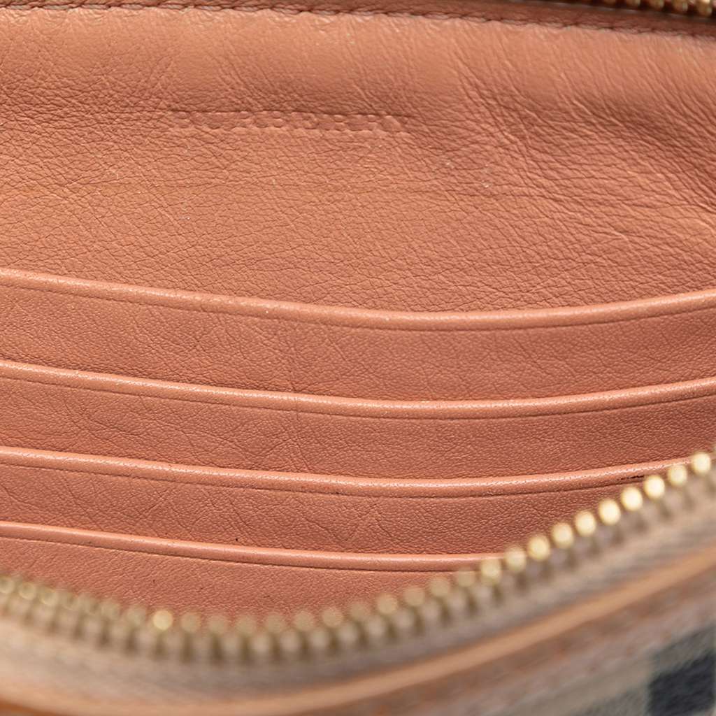 Burberry Haymarket Check Coated Canvas Peyton Crossbody Beige Good condition - Box View