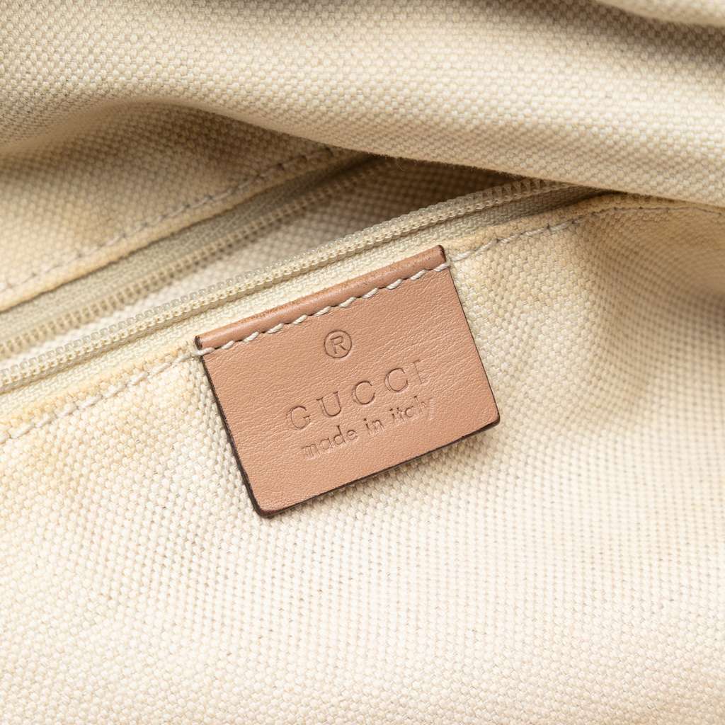 Gucci Diamante Canvas Sukey Satchel Beige Canvas Good condition - Box View