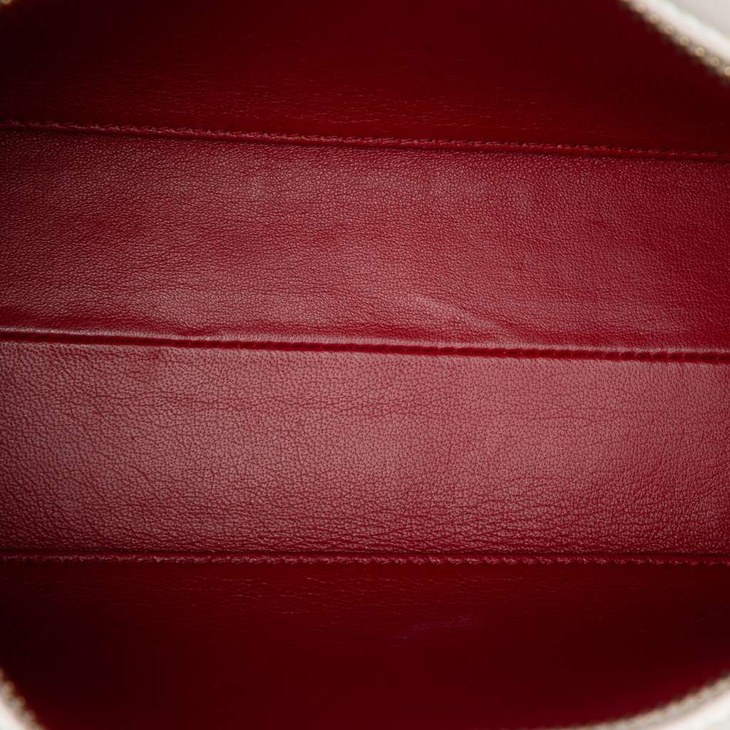 Prada City Calf and Saffiano Lip Print Esplanade Crossbody Red Leather Good condition - Model View