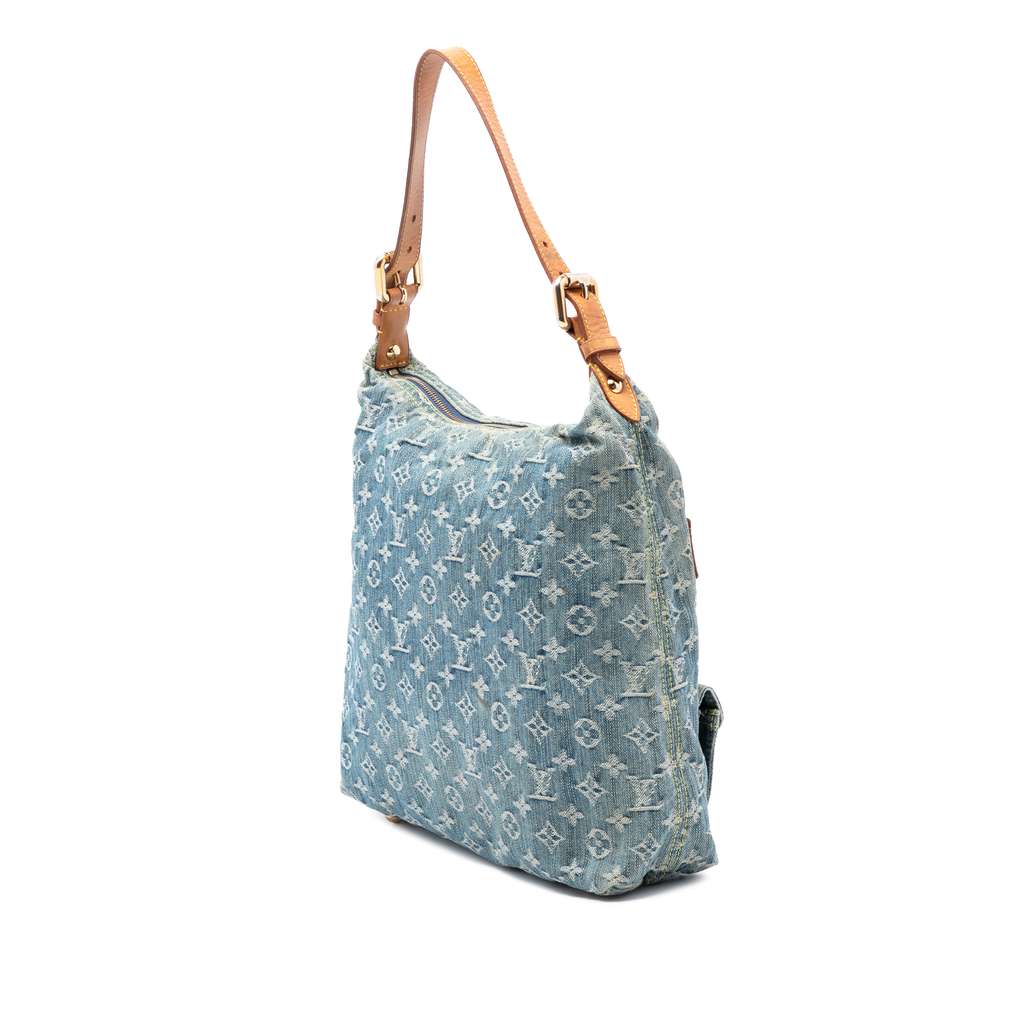 Louis Vuitton Monogram Denim Baggy GM Blue Denim Good condition - Back View