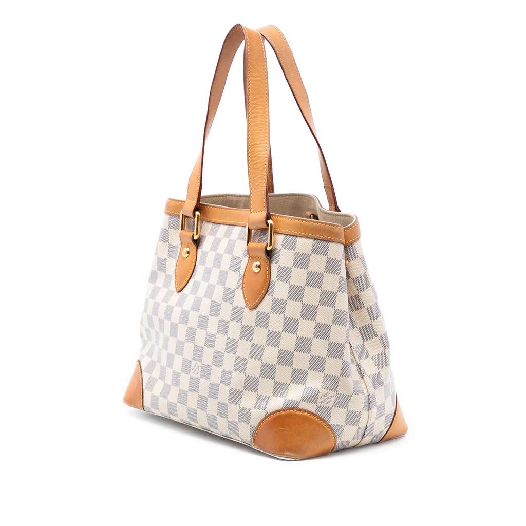 Louis Vuitton Damier Azur Hampstead PM White Good condition - Back View