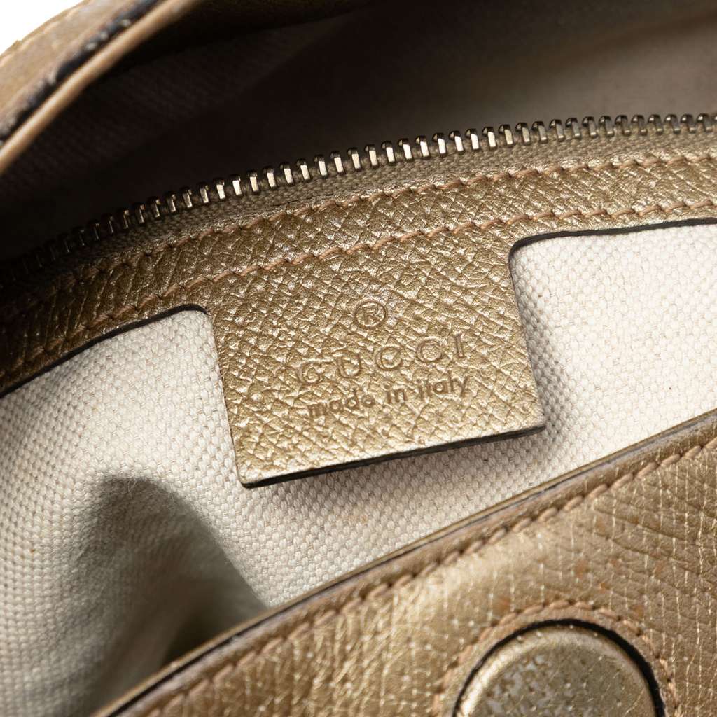 Gucci Medium GG Canvas Bree Fold Over Tote Beige Canvas Good condition - Box View