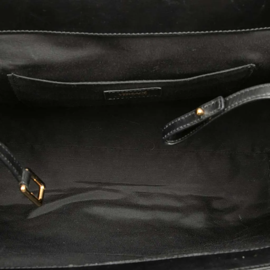 Versace Medium Quilted Nappa Leather La Medusa Tote Black Leather Very good - Model View