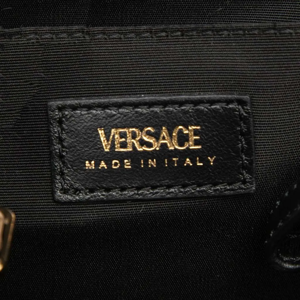Versace Medium Quilted Nappa Leather La Medusa Tote Black Leather Very good - Box View