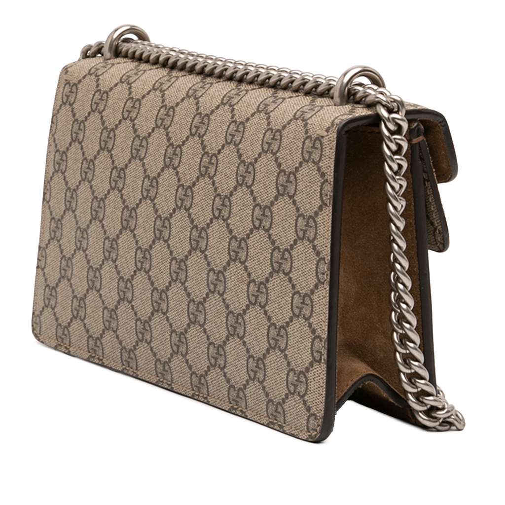 Gucci Medium GG Supreme Dionysus Crossbody Beige Canvas Good condition - Back View