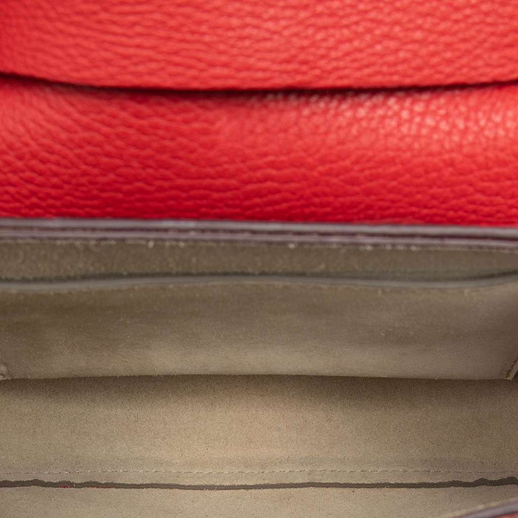 Chloé Mini Leather Drew Crossbody Red Leather Good condition - Model View