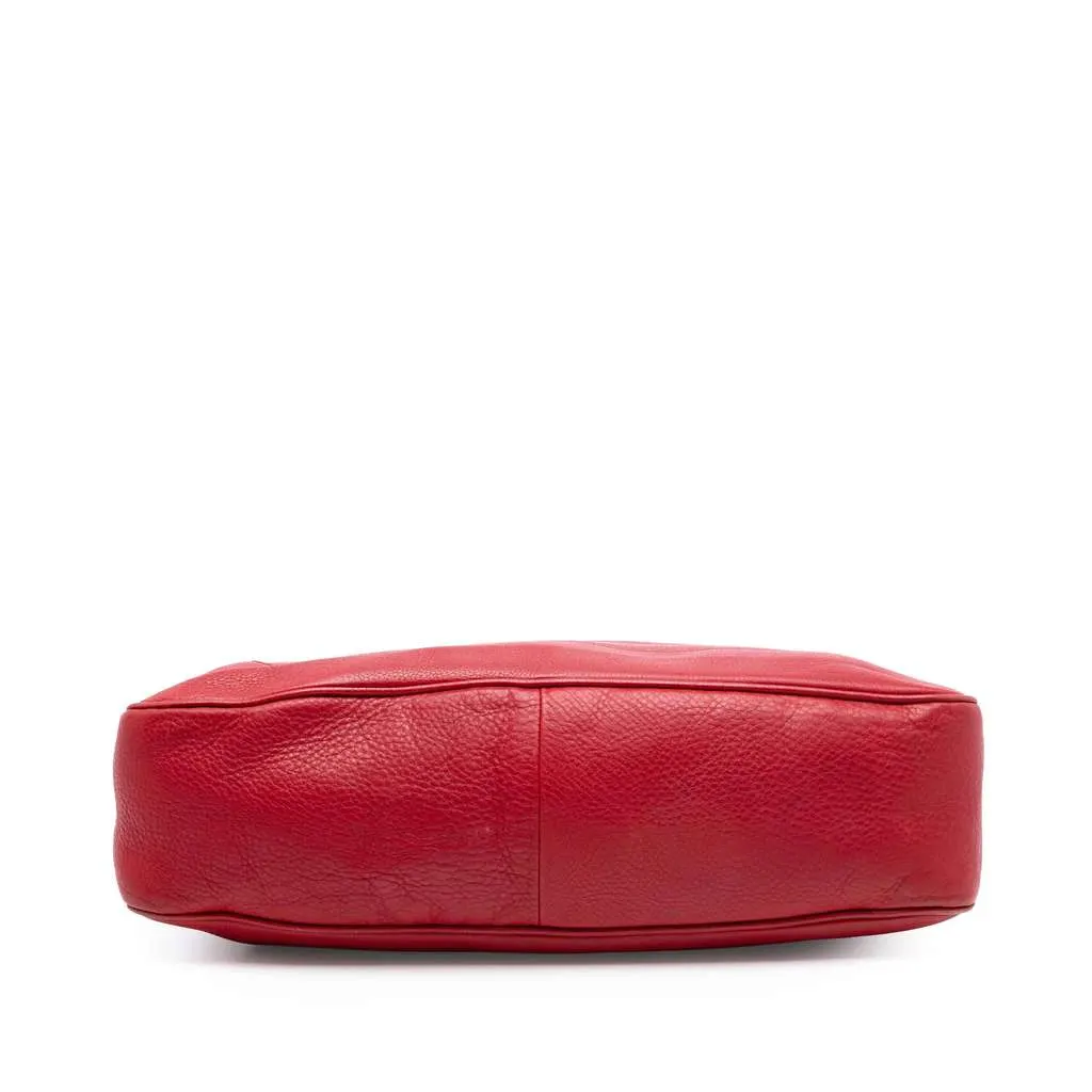 Gucci Calfskin Bamboo Diana Satchel Red Leather Very good - Inside View