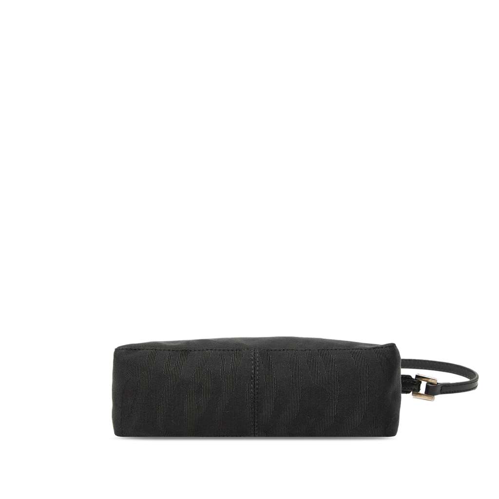 Fendi Zebra Print Canvas Pochette Black Canvas Good condition - Inside View