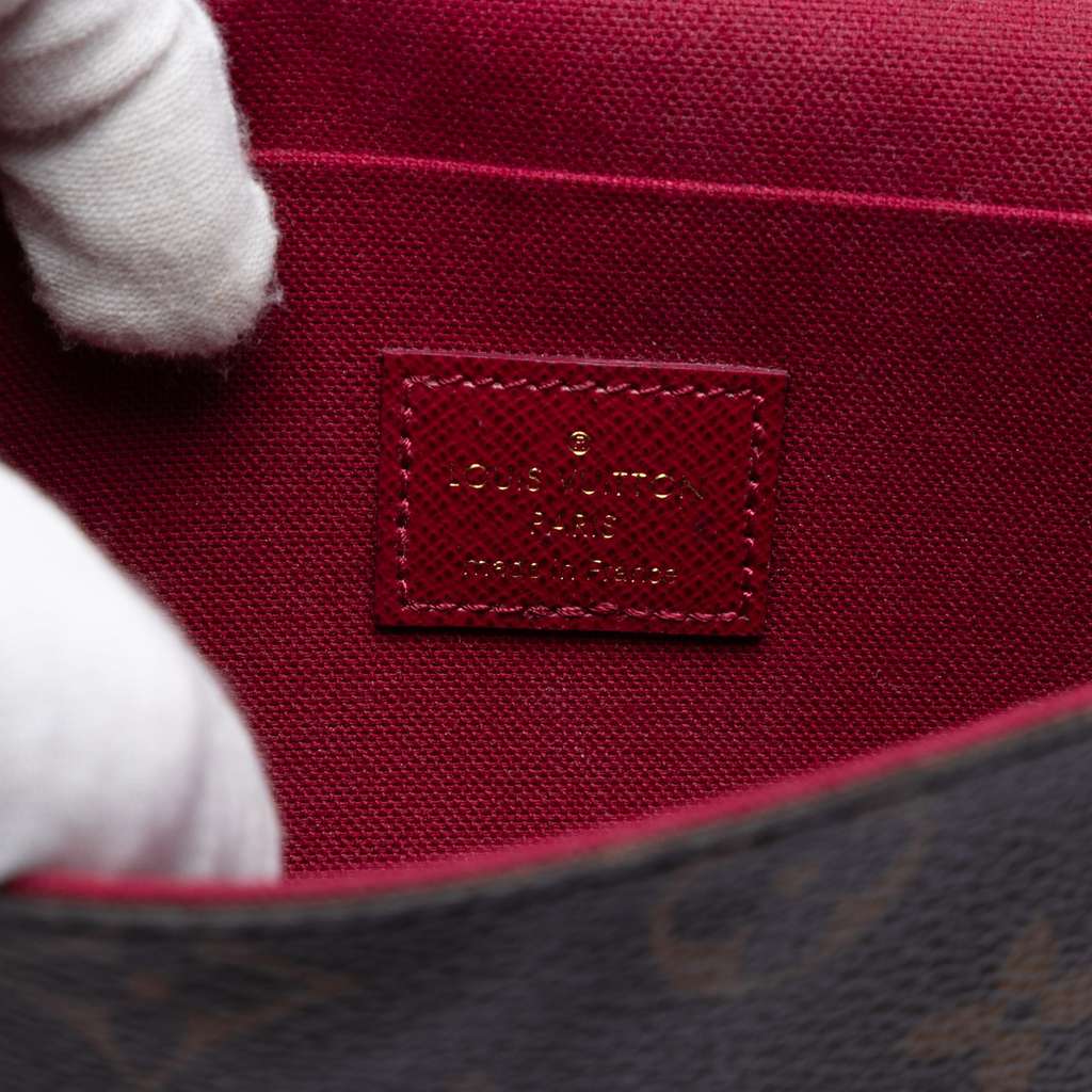 Louis Vuitton Monogram Pochette Felicie Brown Good condition - Box View