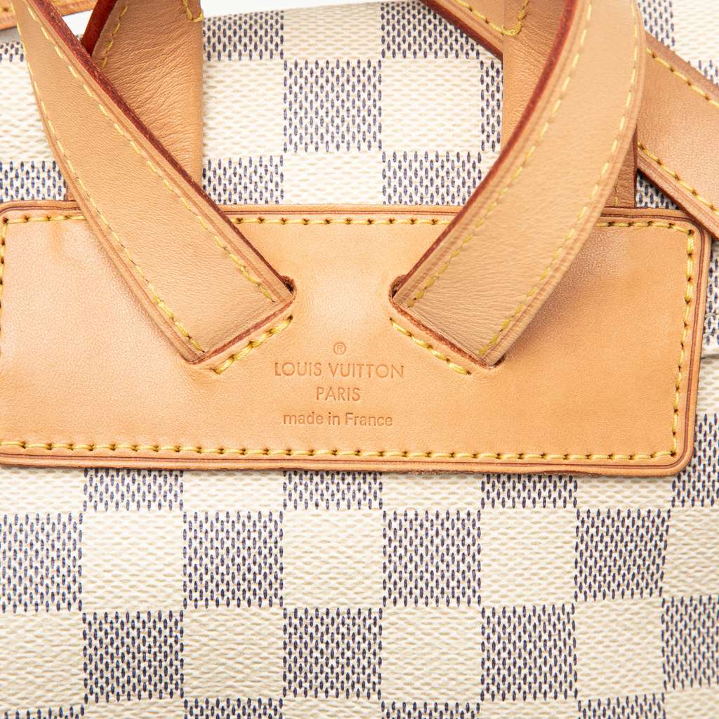 Louis Vuitton Damier Azur Sperone White Good condition - Box View