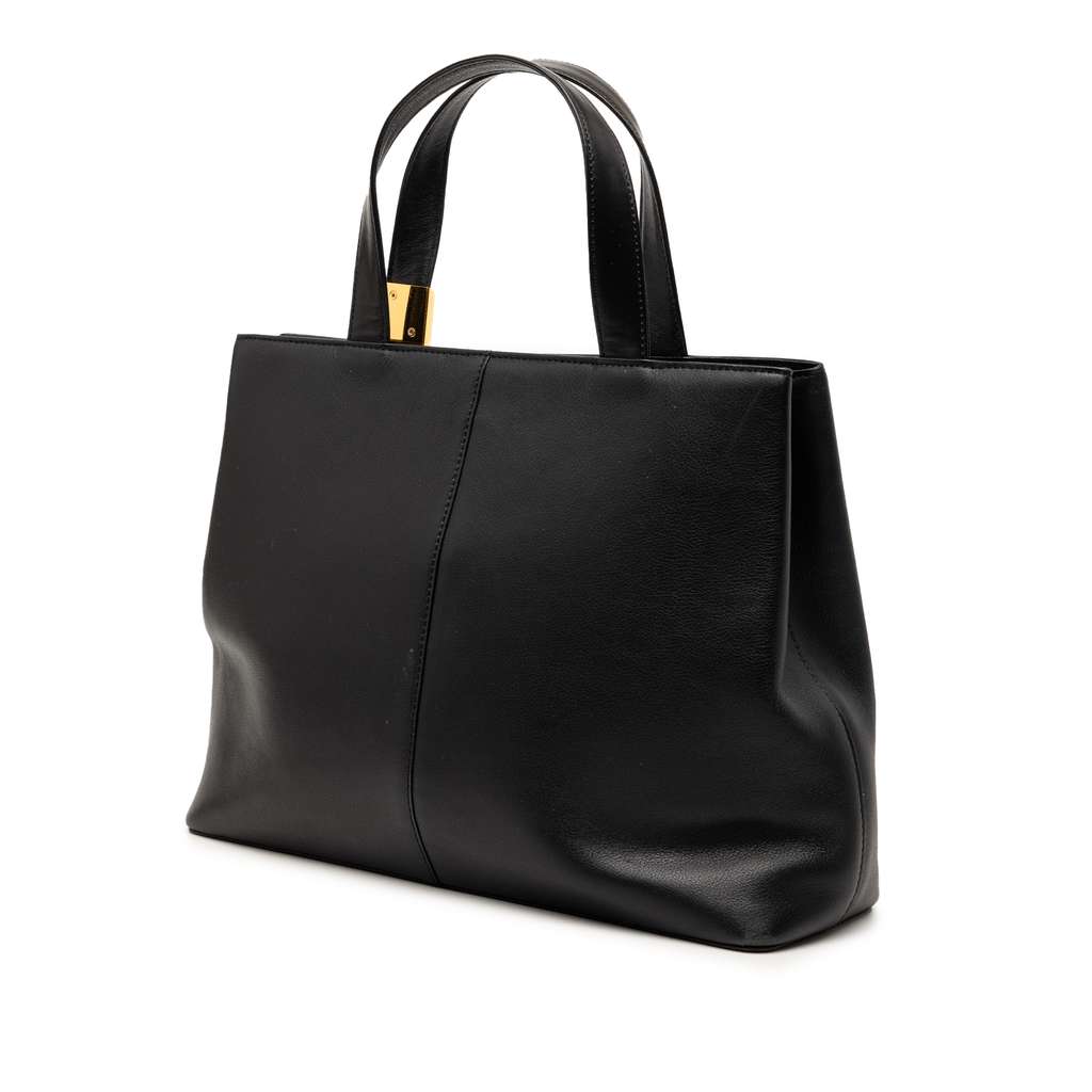 Burberry Leather Tote Black Leather Good condition - Back View