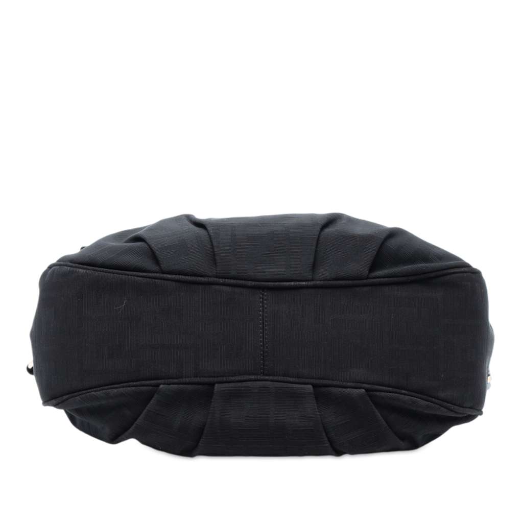 Fendi Zucca Canvas Mia Flap Shoulder Bag Black Canvas Good condition - Inside View