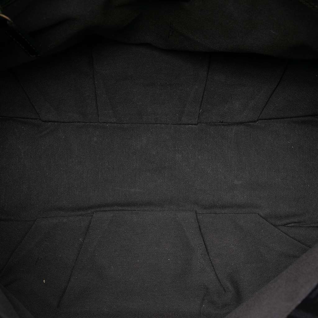 Fendi Zucca Canvas Mia Flap Shoulder Bag Black Canvas Good condition - Model View