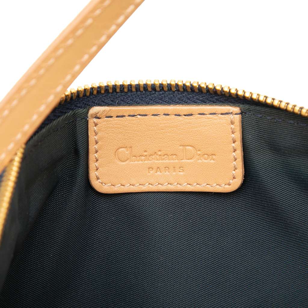 Dior Mini Denim Saddle Pochette Blue Denim Good condition - Box View