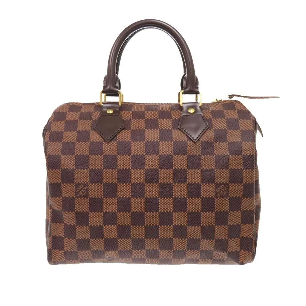 Louis Vuitton Damier Ebene Speedy 25 Brown Very good - Front View