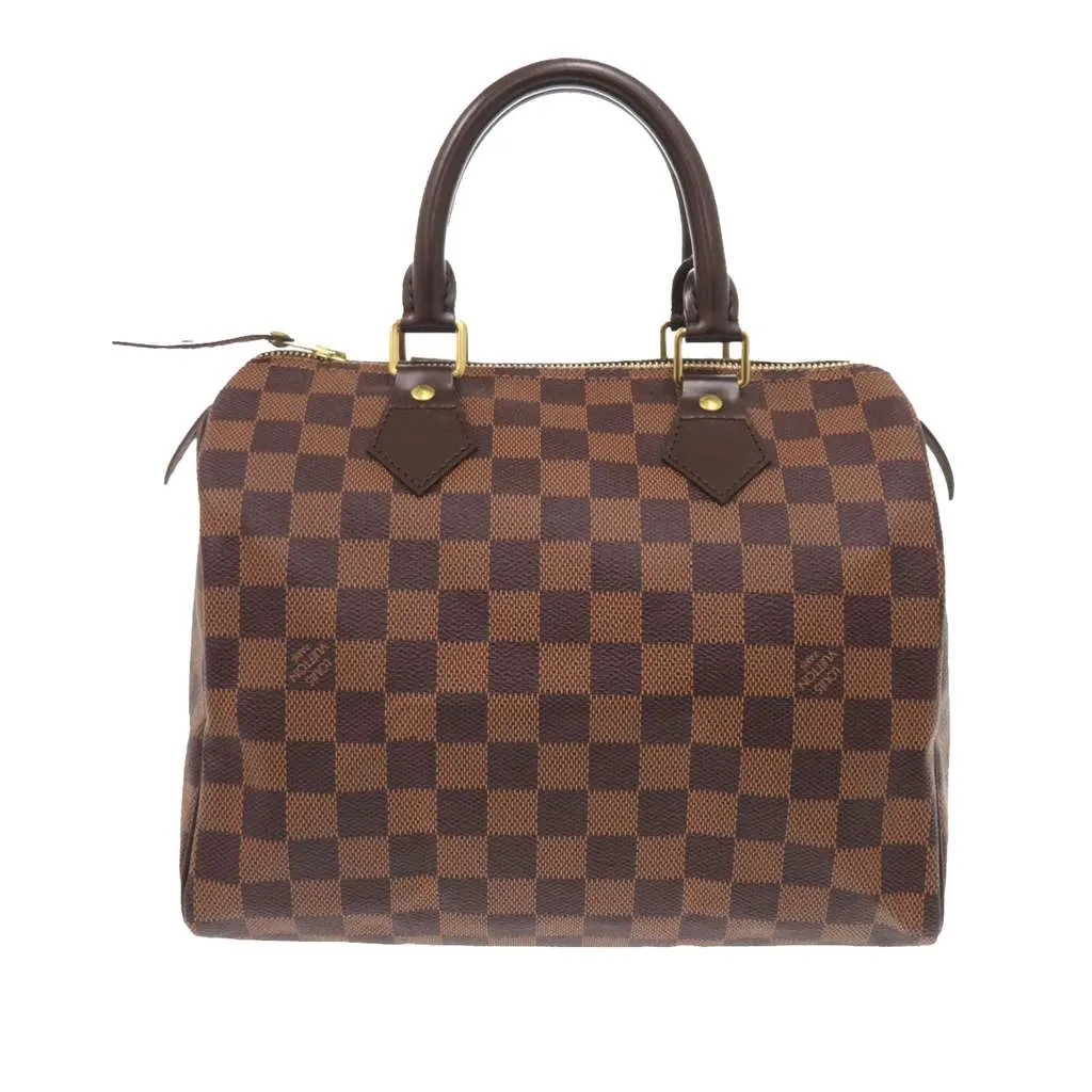 Louis Vuitton Damier Ebene Speedy 25 Brown Very good - Back View