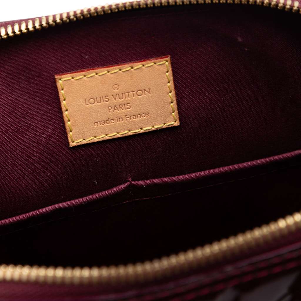 Louis Vuitton Monogram Vernis Alma PM Red Leather Good condition - Box View