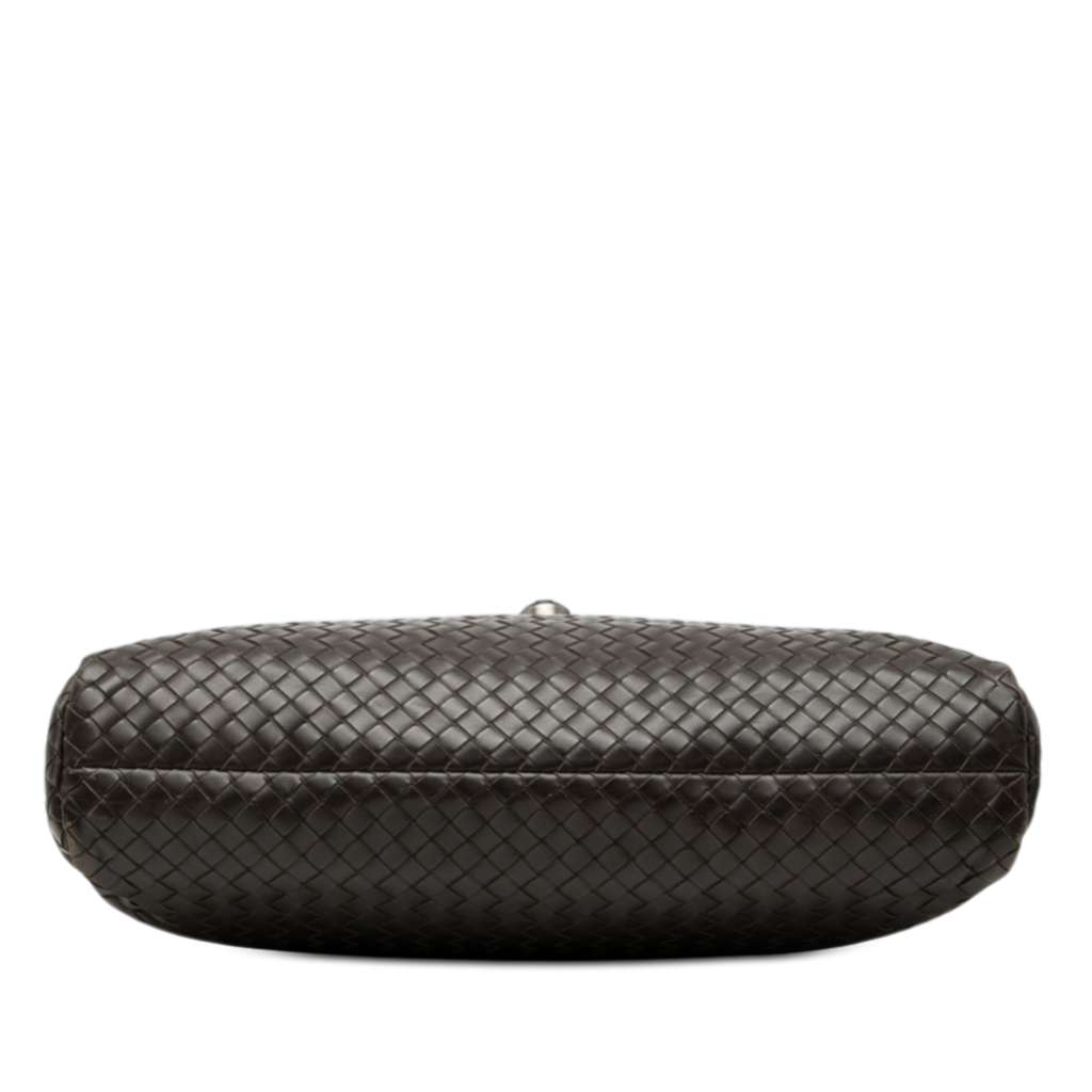 Bottega Veneta Nappa Intrecciato Business Bag Brown Leather Fair condition - Inside View