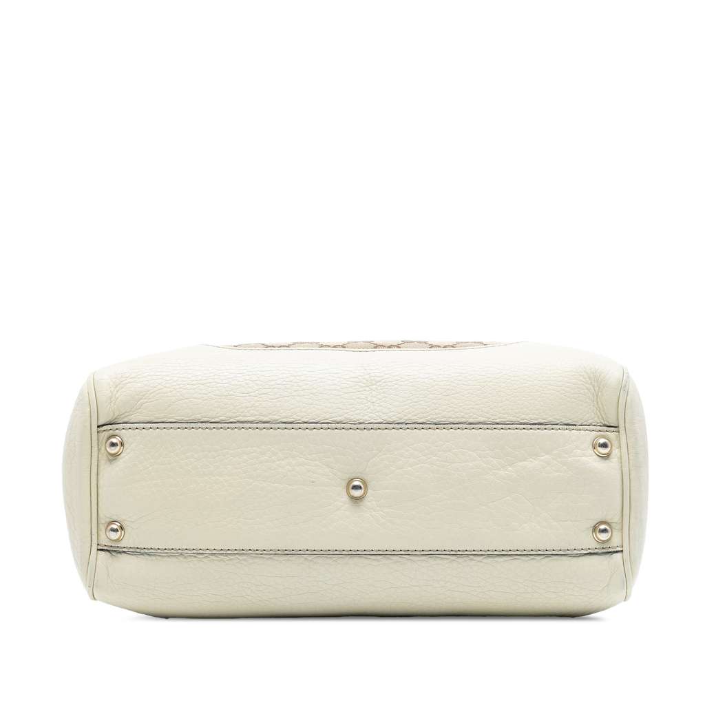 Gucci Small GG Canvas Diana Bamboo Top Handle Tote Beige Good condition - Inside View