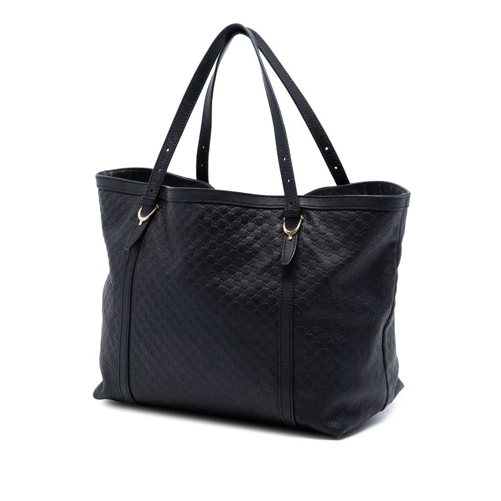 Gucci Microguccissima Nice Tote Black Leather Good condition - Back View