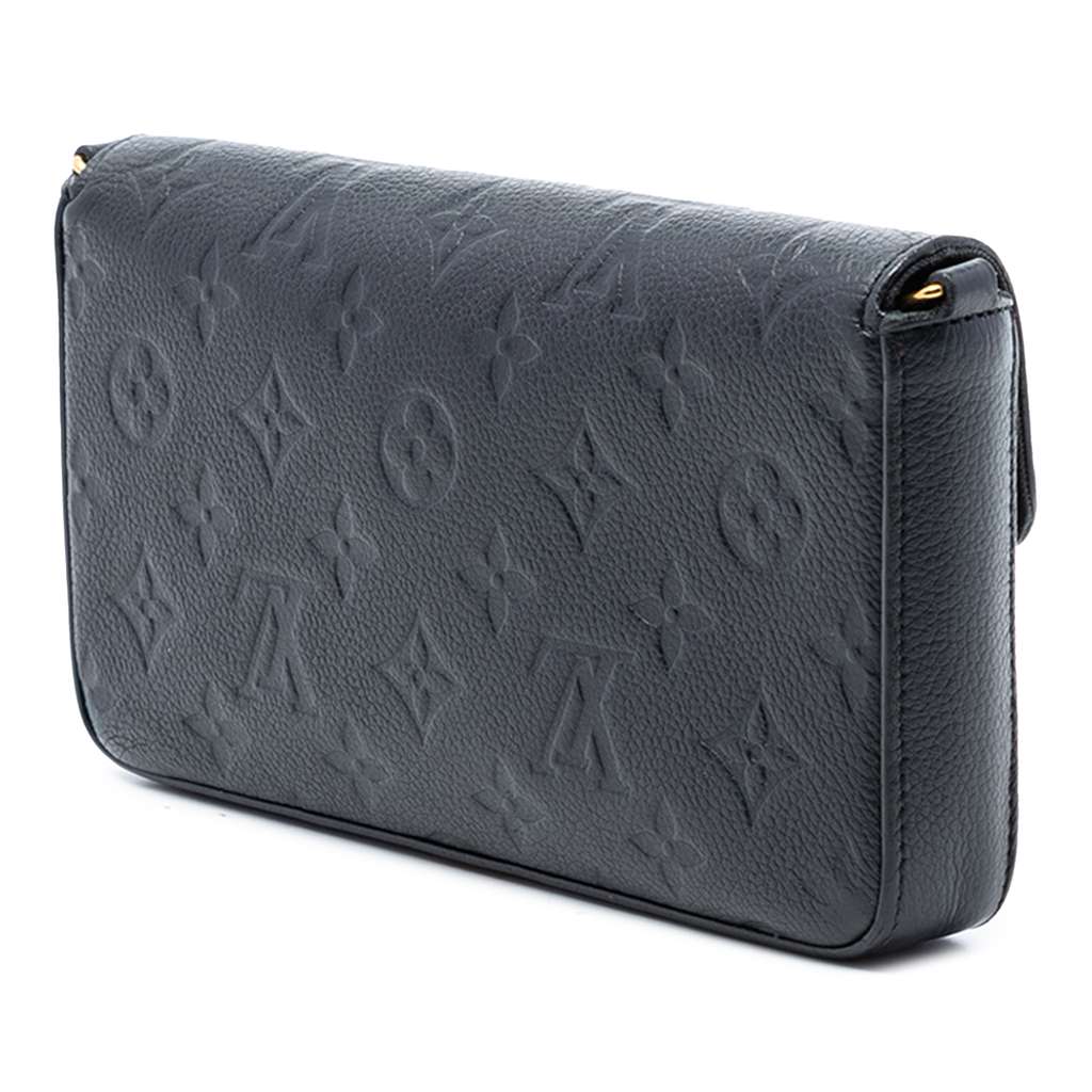Louis Vuitton Monogram Empreinte Pochette Felicie Black Leather Good condition - Back View