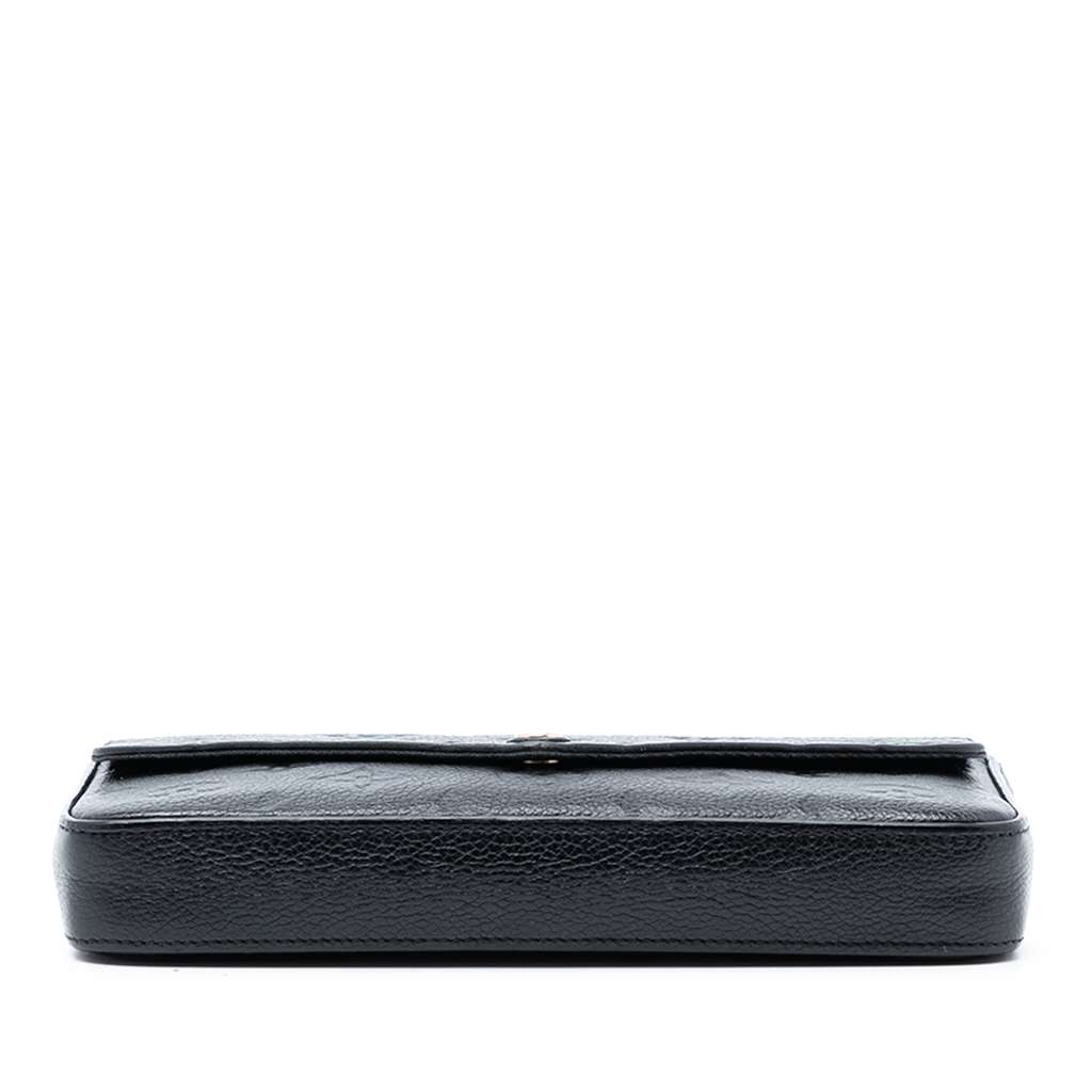 Louis Vuitton Monogram Empreinte Pochette Felicie Black Leather Good condition - Inside View