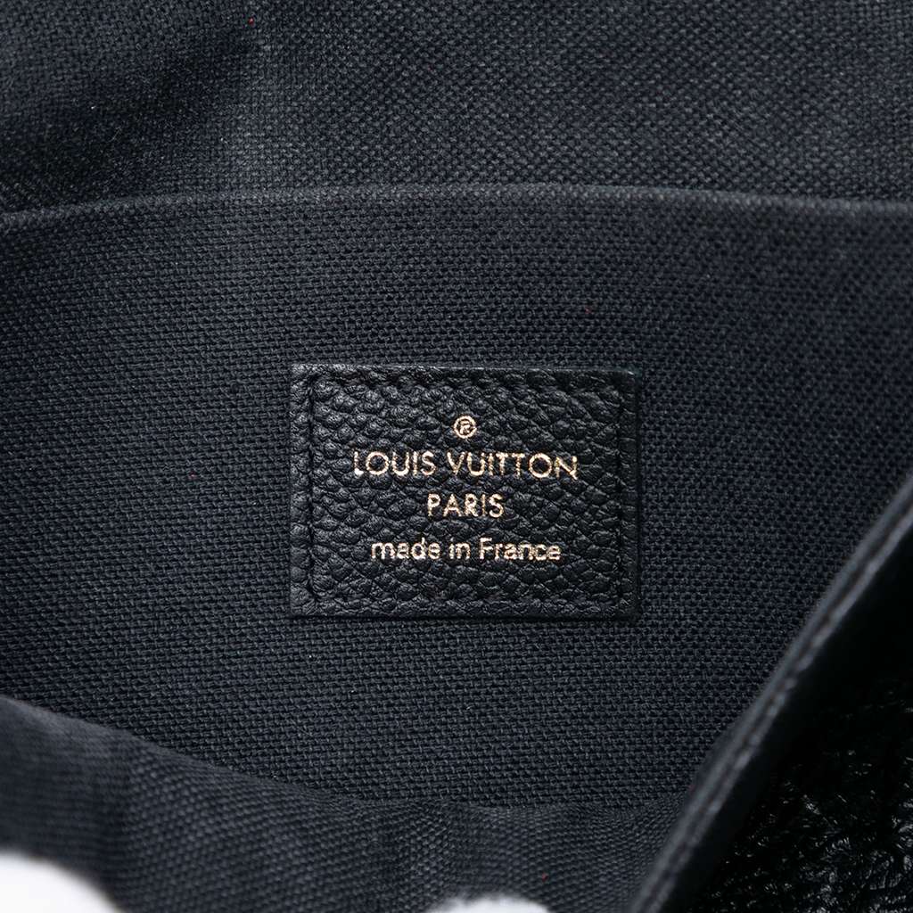 Louis Vuitton Monogram Empreinte Pochette Felicie Black Leather Good condition - Box View