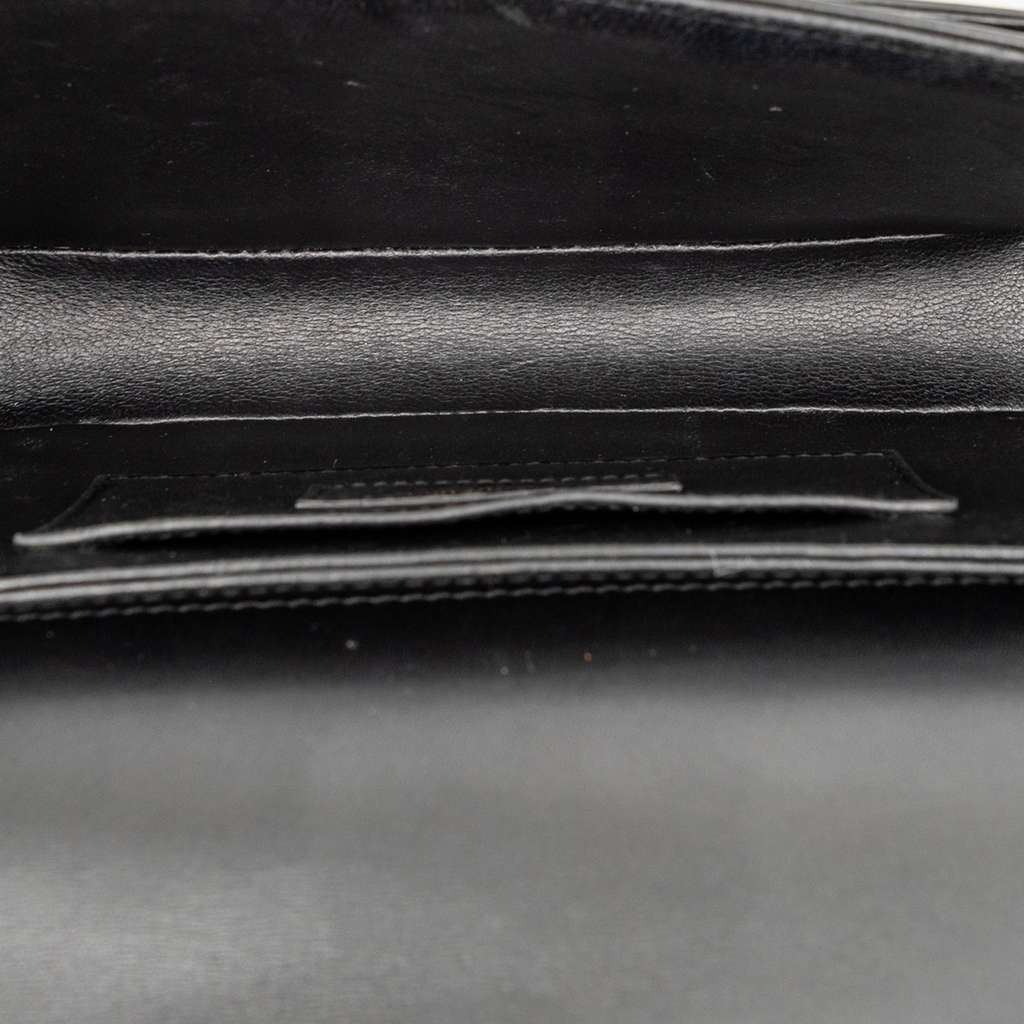 Saint Laurent Medium Calfskin Solferino Satchel In Box Black Leather Good condition - Model View