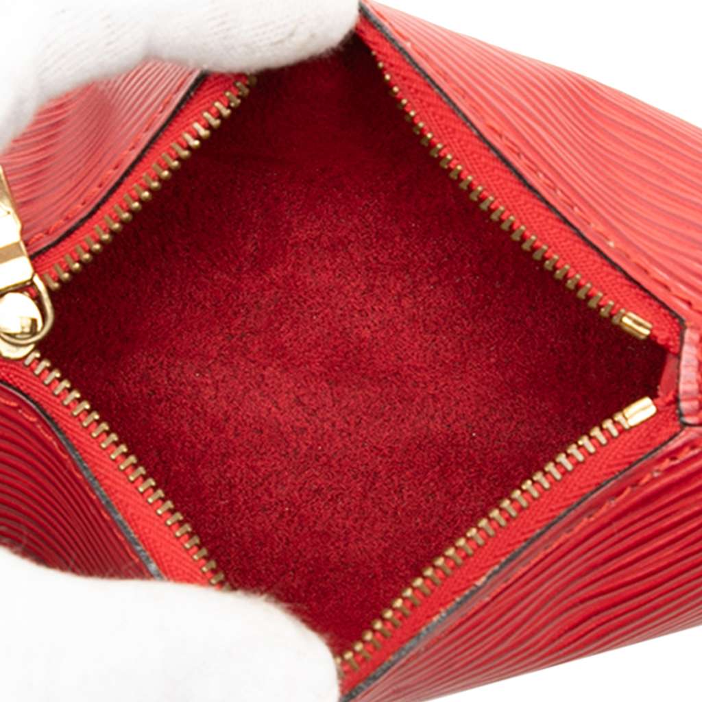 Louis Vuitton Epi Pochette Papillon Red Leather Good condition - Model View