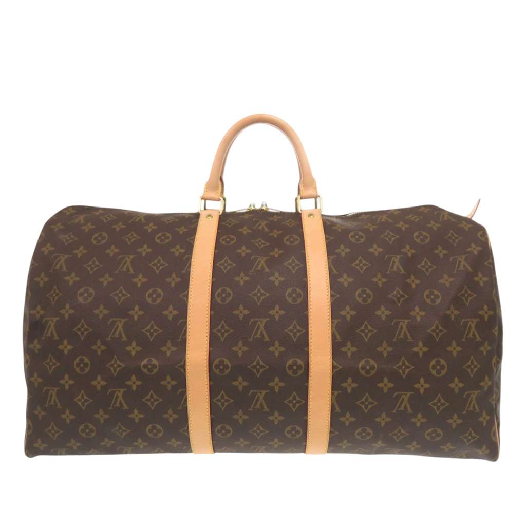 Louis Vuitton Monogram Keepall 55 Brown Good condition - Back View