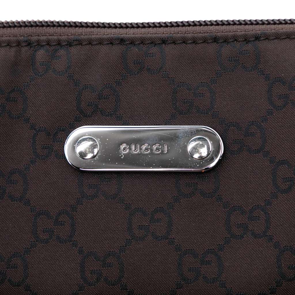 Gucci GG Nylon Crossbody Brown Good condition - Box View