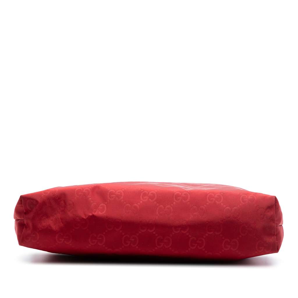 Gucci GG Nylon Flat Messenger Bag Red Good condition - Inside View