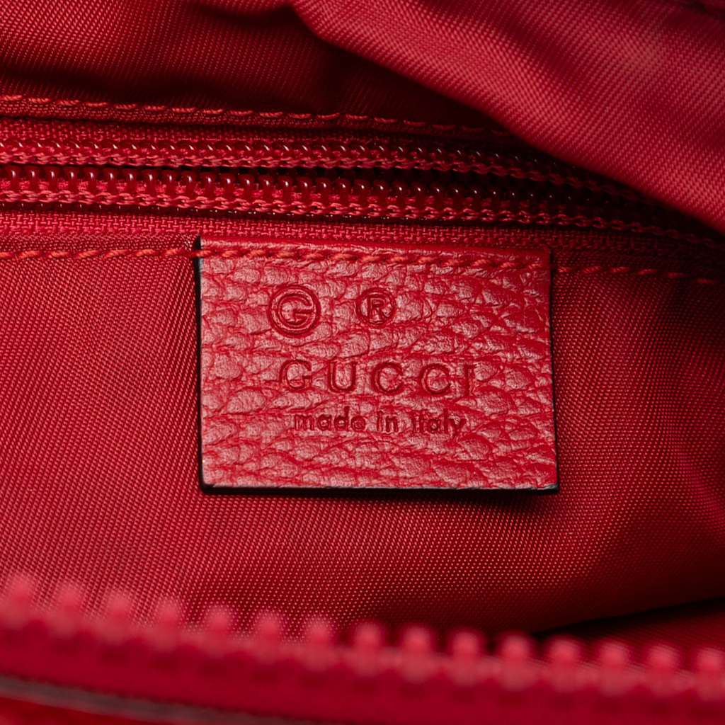 Gucci GG Nylon Flat Messenger Bag Red Good condition - Box View