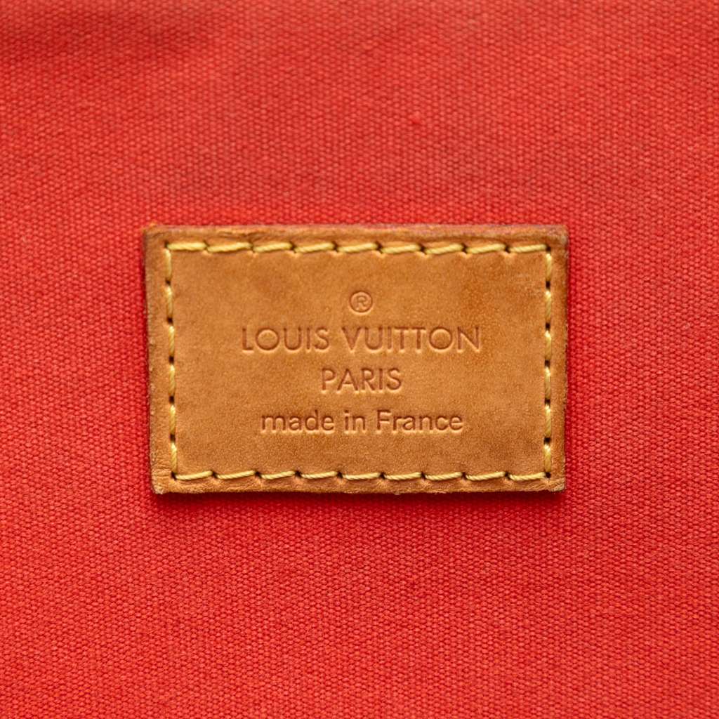 Louis Vuitton Monogram Vernis Alma GM Orange Leather Good condition - Box View