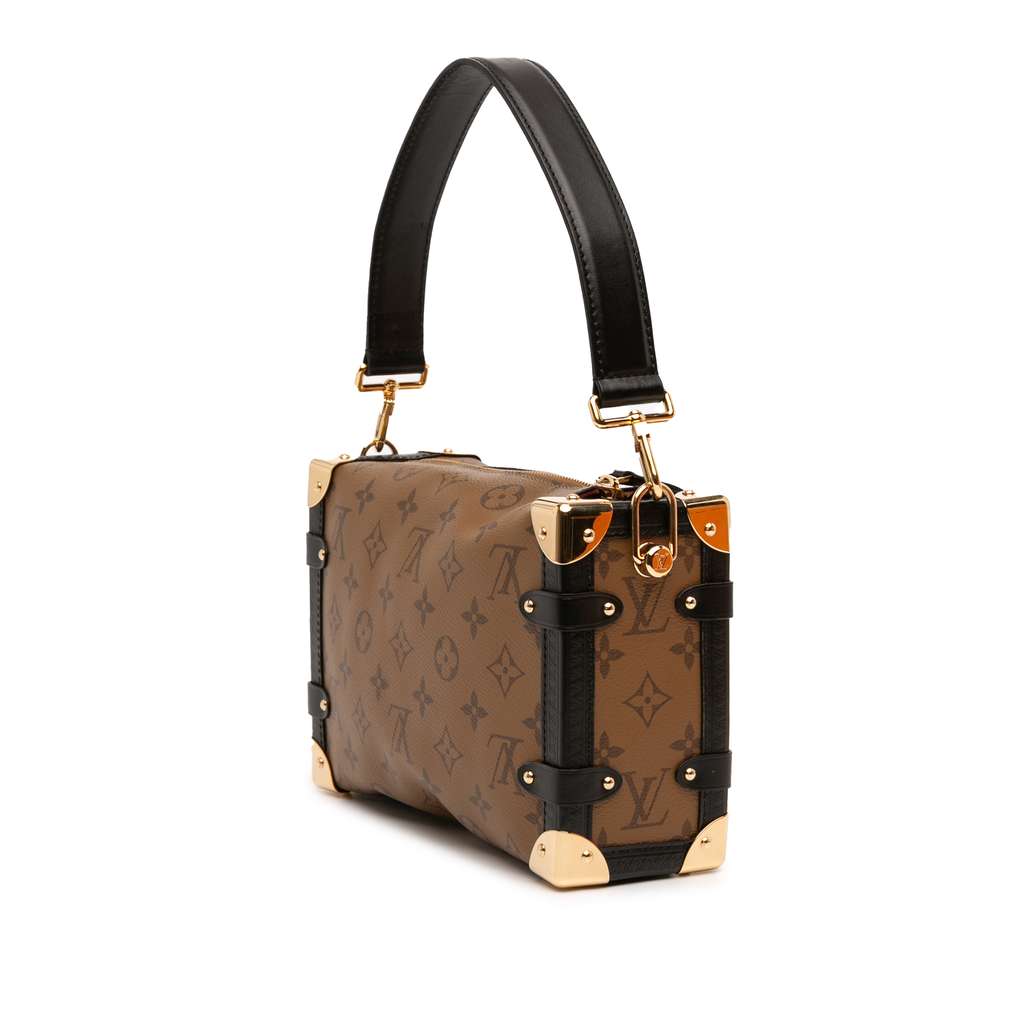 Louis Vuitton Sun Yitian Monogram Reverse Pup Side Trunk MM Brown Good condition - Back View