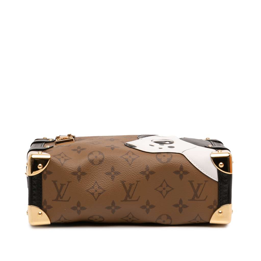 Louis Vuitton Sun Yitian Monogram Reverse Pup Side Trunk MM Brown Good condition - Inside View