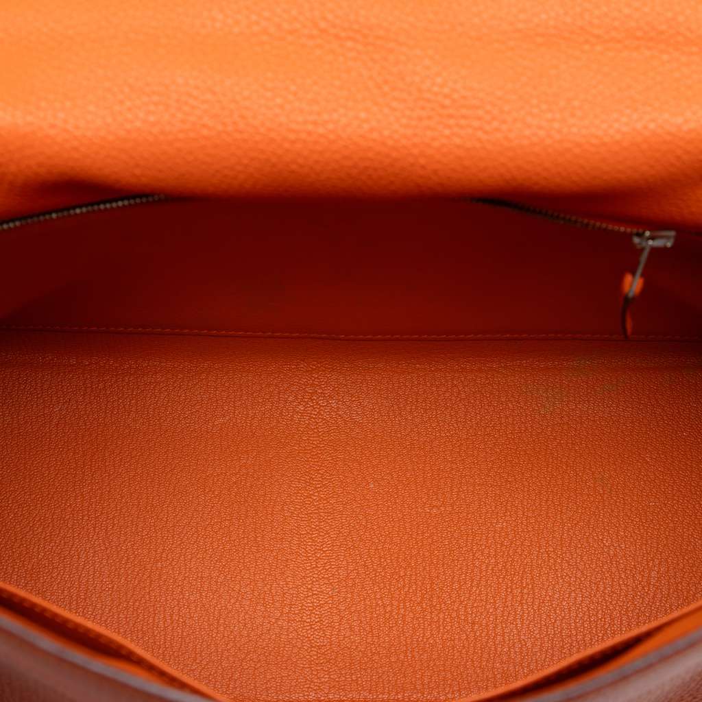 Hermès Togo Kelly II Retourne 32 Orange Leather Good condition - Model View